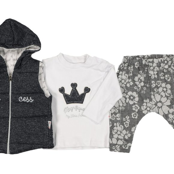 NEW with Tags Baby Clothing 3-Piece Cotton Set for Newborn Baby Girls and Boys - Picture 2 of 3